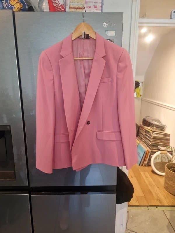 Topshop Pink top shop blazer  size 10