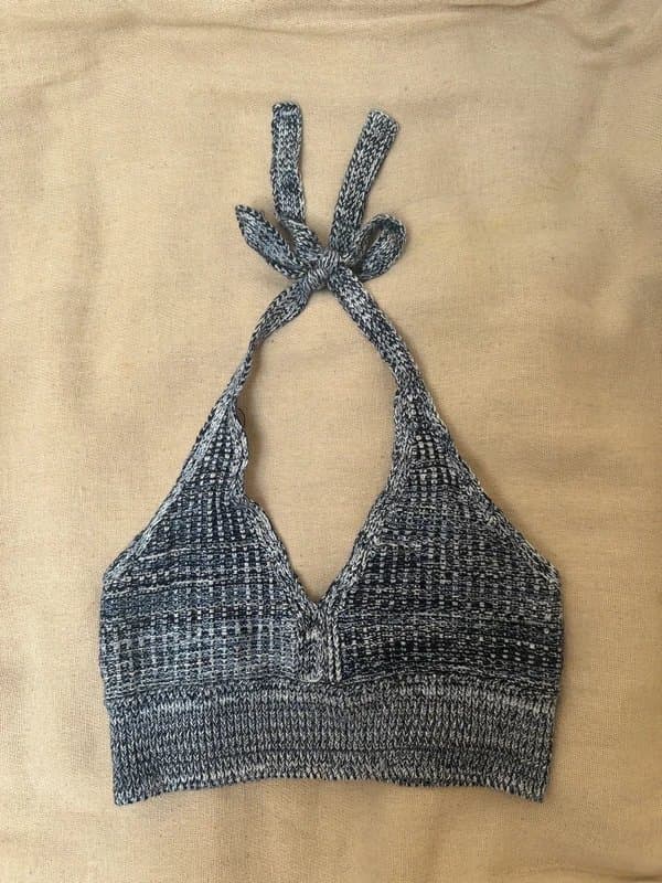 Topshop Topshop crochet knit halter top RRP £23 uk 10