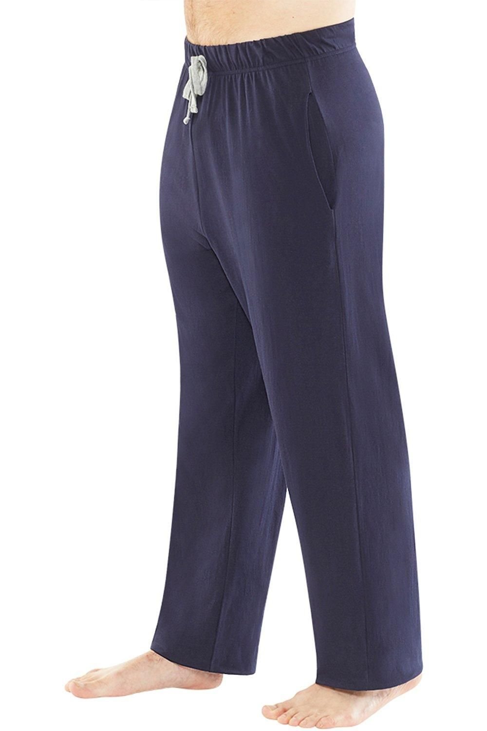 Just Essentials Just Essentials Men's Mens Jersey Pyjama Trousers in Navy - 2