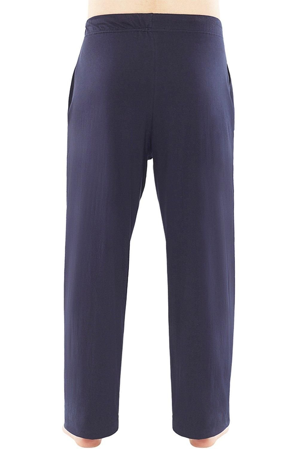 Just Essentials Just Essentials Men's Mens Jersey Pyjama Trousers in Navy - 4