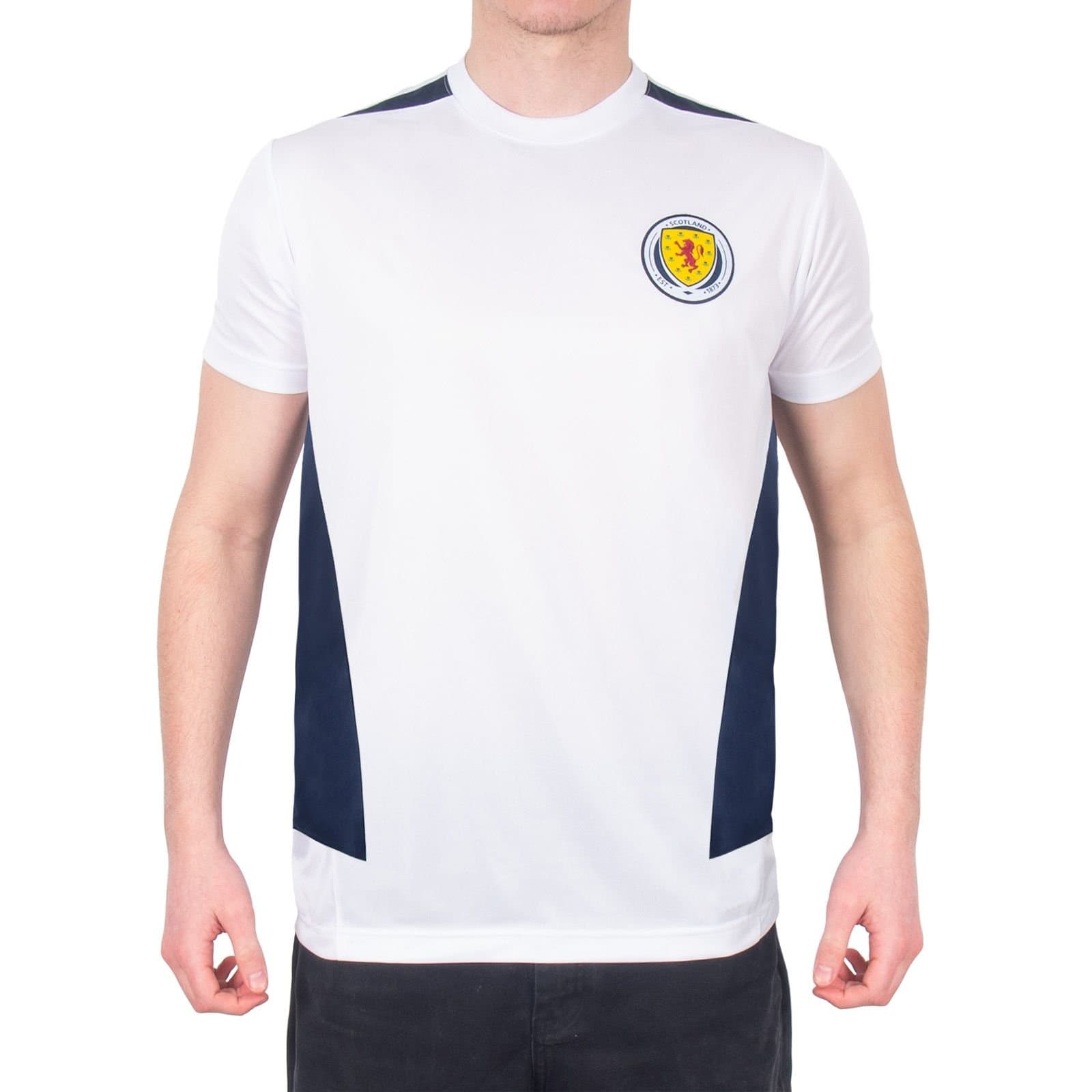 Scottish FA Scottish FA Men's Scotland Adults Poly T-Shirt in White