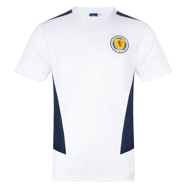 Scottish FA Scottish FA Men's Scotland Adults Poly T-Shirt in White - 2