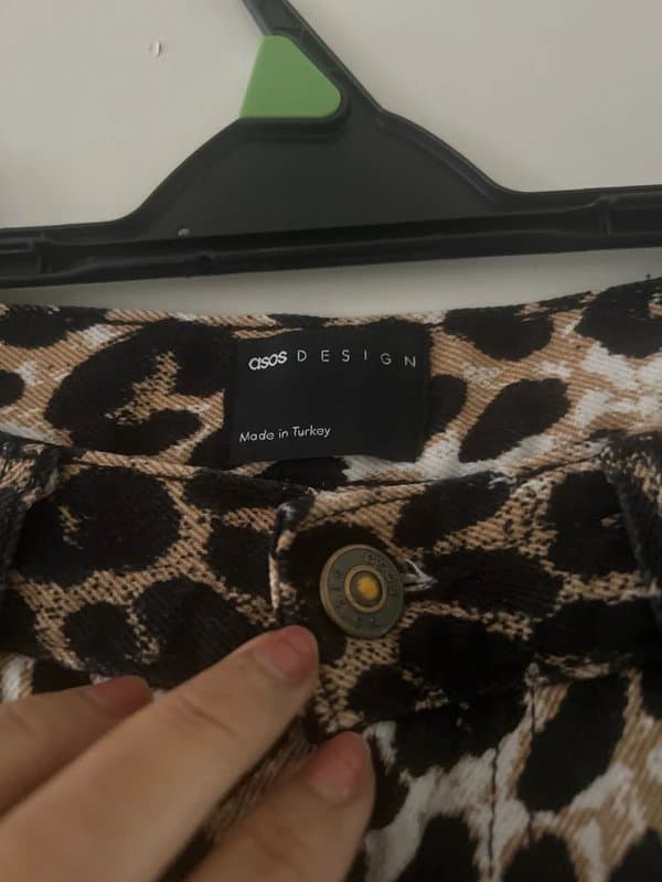 ASOS Design Leopard print jeans