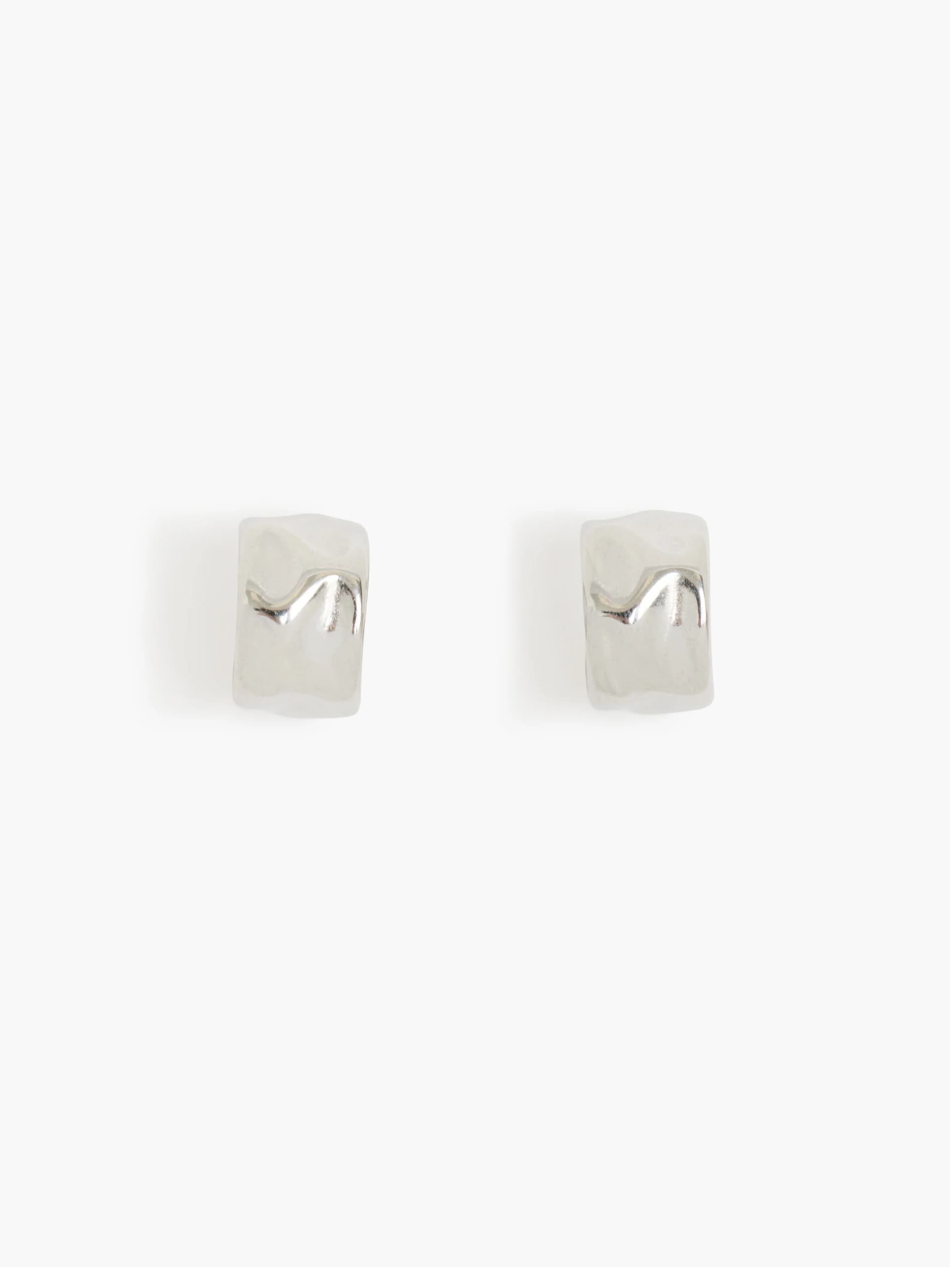 French Connection French Connection Silver Chunky Hoop Earrings