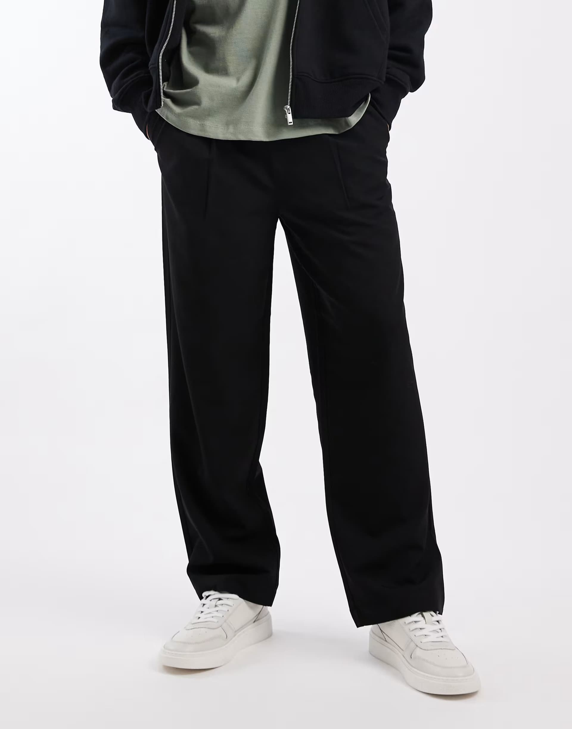 ASOS ONLY & SONS loose fit trousers in black