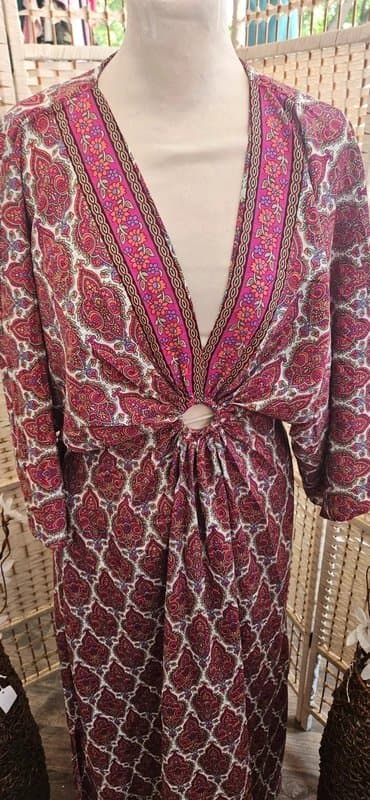 Masala Masala boho gypsy maxi beach dress medium