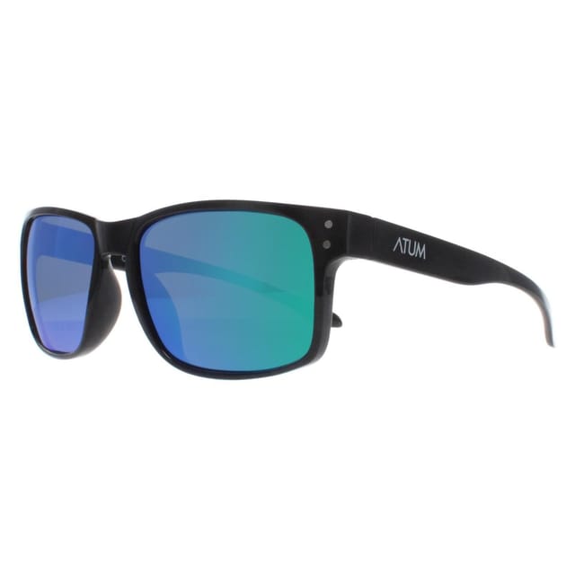 Atum Atum Men's Rectangle Shiny Black Green Mirror Waterhouse - 2