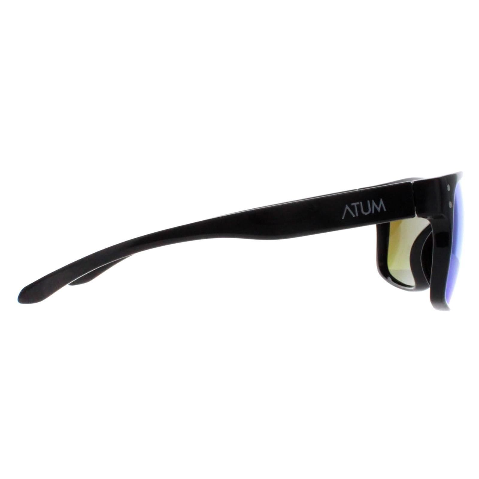 Atum Atum Men's Rectangle Shiny Black Green Mirror Waterhouse - 4