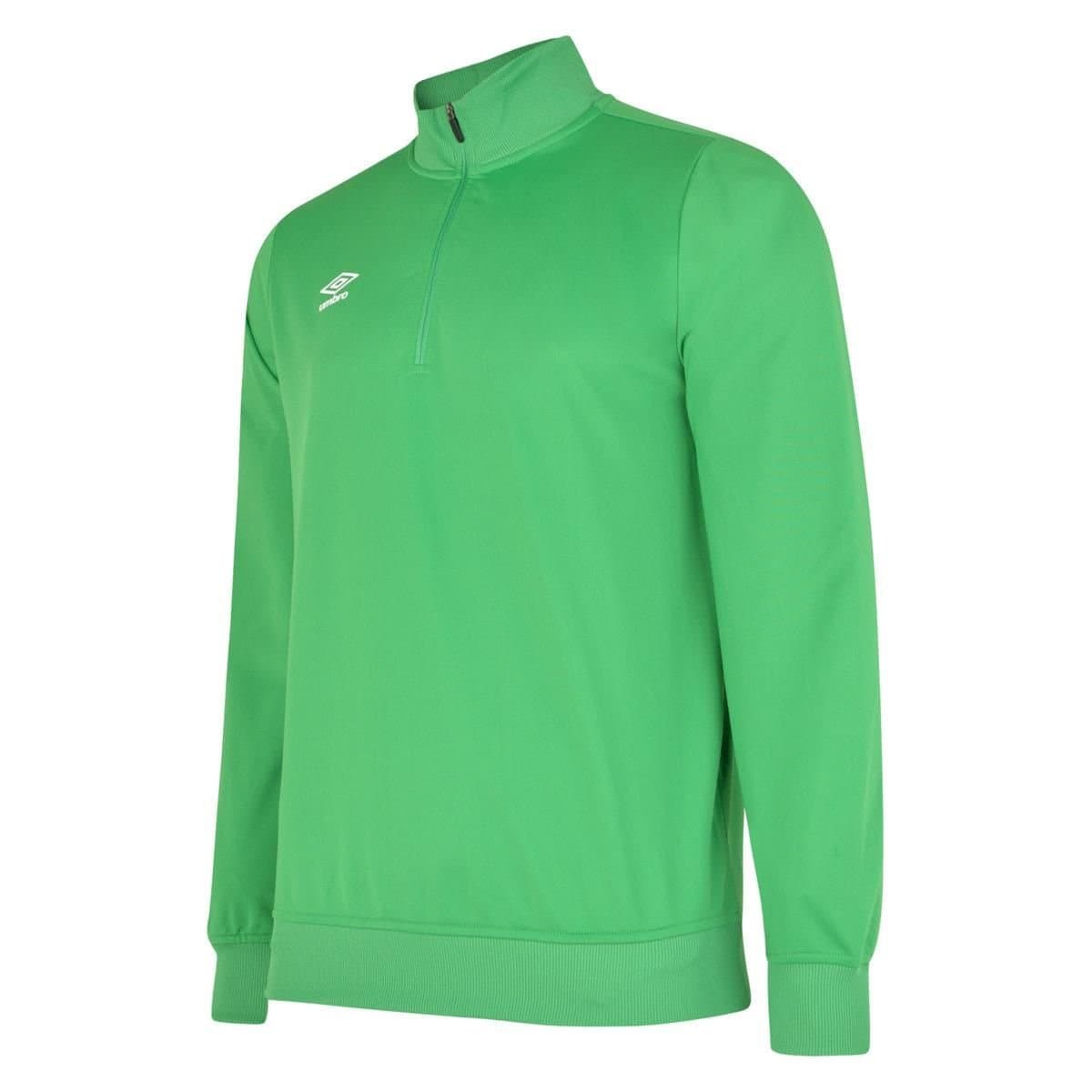 Umbro Umbro Men's Club Essential Half Zip Sweatshirt in Emerald