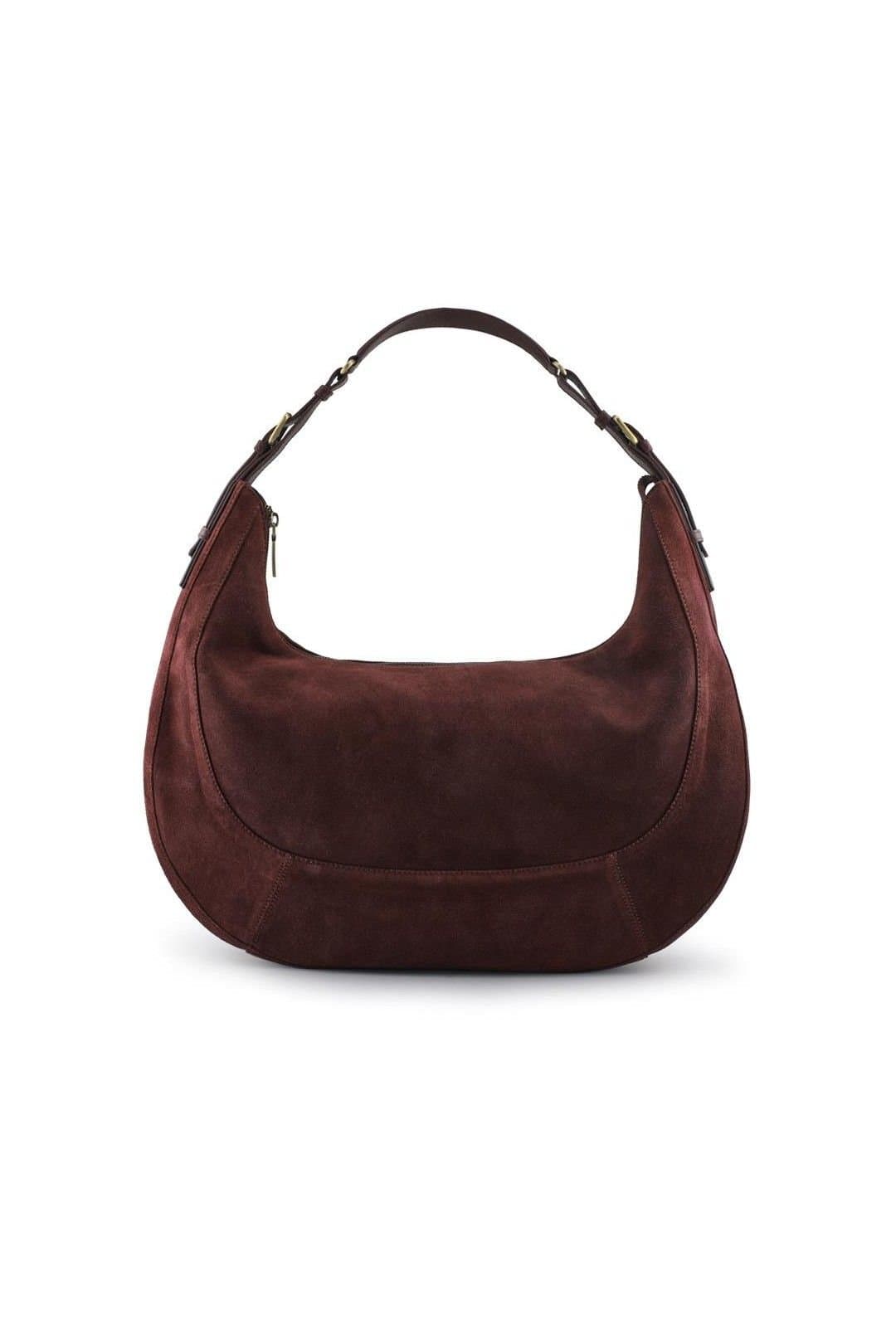 Jones Bootmaker Jones Bootmaker Women's Ysabelle Leather Slouch Bag in Burgundy