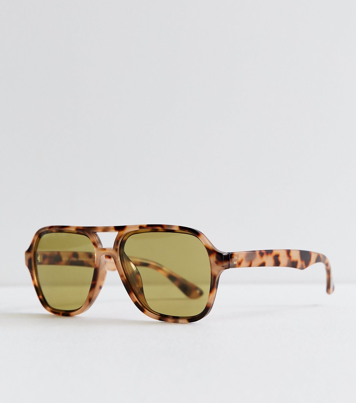 New Look Brown Tortoiseshell Effect Aviator Sunglasses New Look - 2