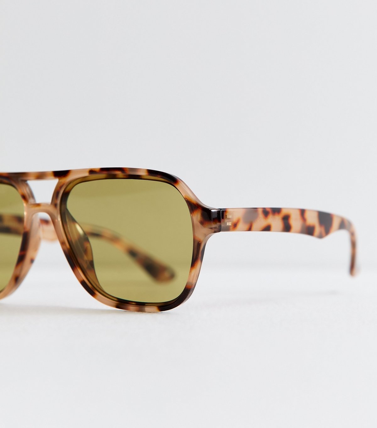 New Look Brown Tortoiseshell Effect Aviator Sunglasses New Look - 3