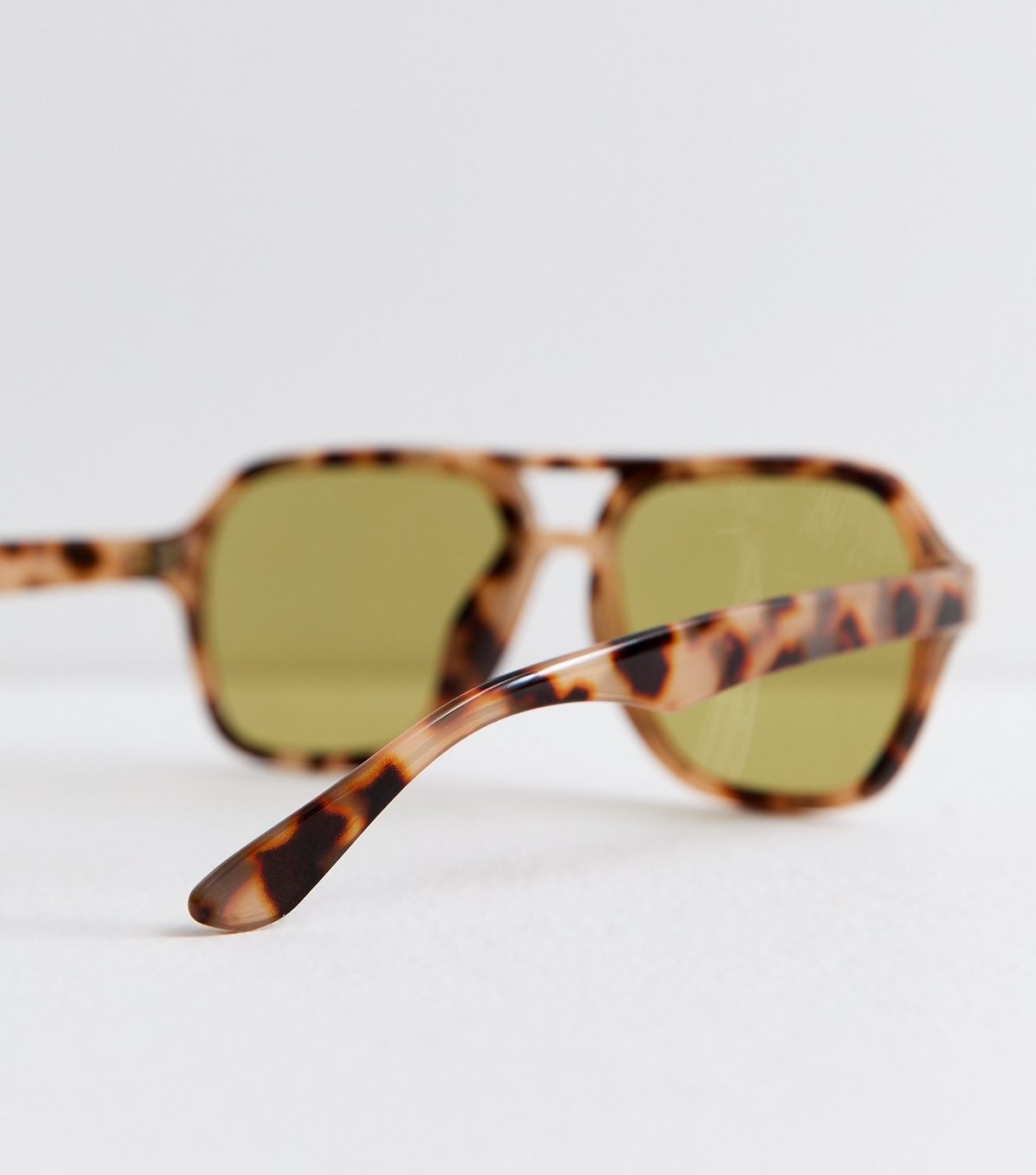 New Look Brown Tortoiseshell Effect Aviator Sunglasses New Look - 4