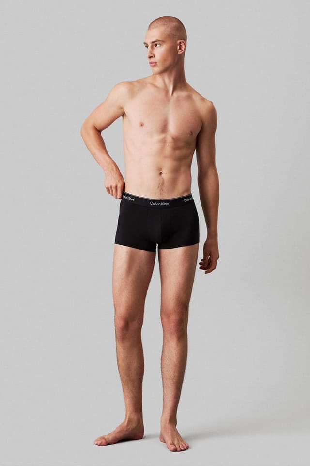 Calvin Klein Calvin Klein Men's Icon Cotton Low Rise Trunk 5Pk, Black - 2