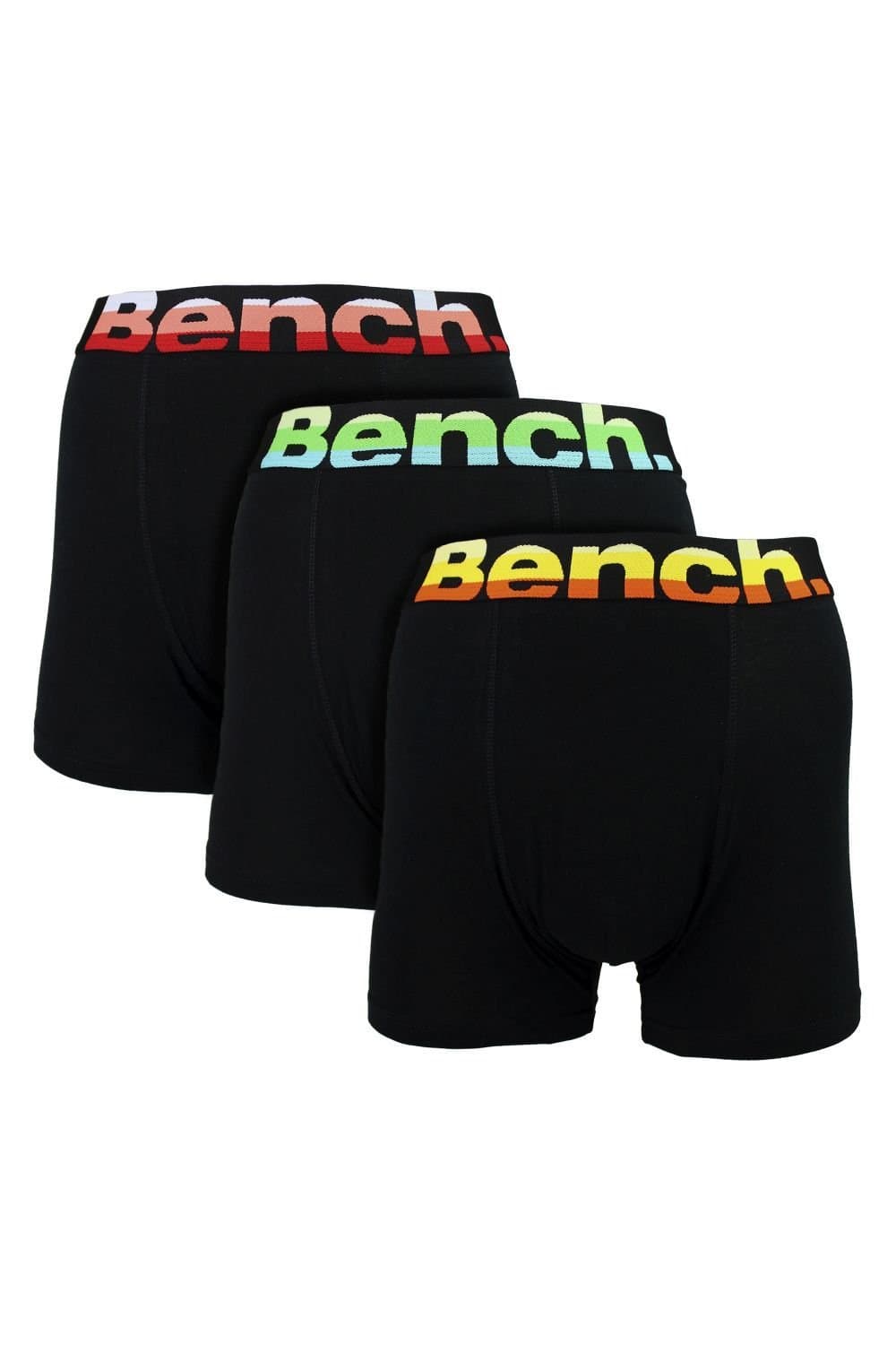 Bench Bench Men's 3 Pack Cotton Boxers Underwear - Arnav Collection in Black