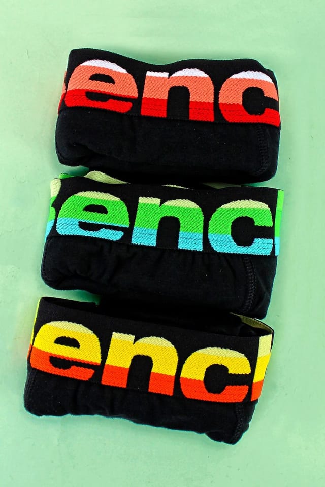 Bench Bench Men's 3 Pack Cotton Boxers Underwear - Arnav Collection in Black - 3