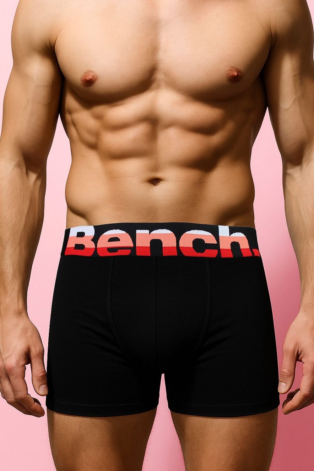 Bench Bench Men's 3 Pack Cotton Boxers Underwear - Arnav Collection in Black - 4
