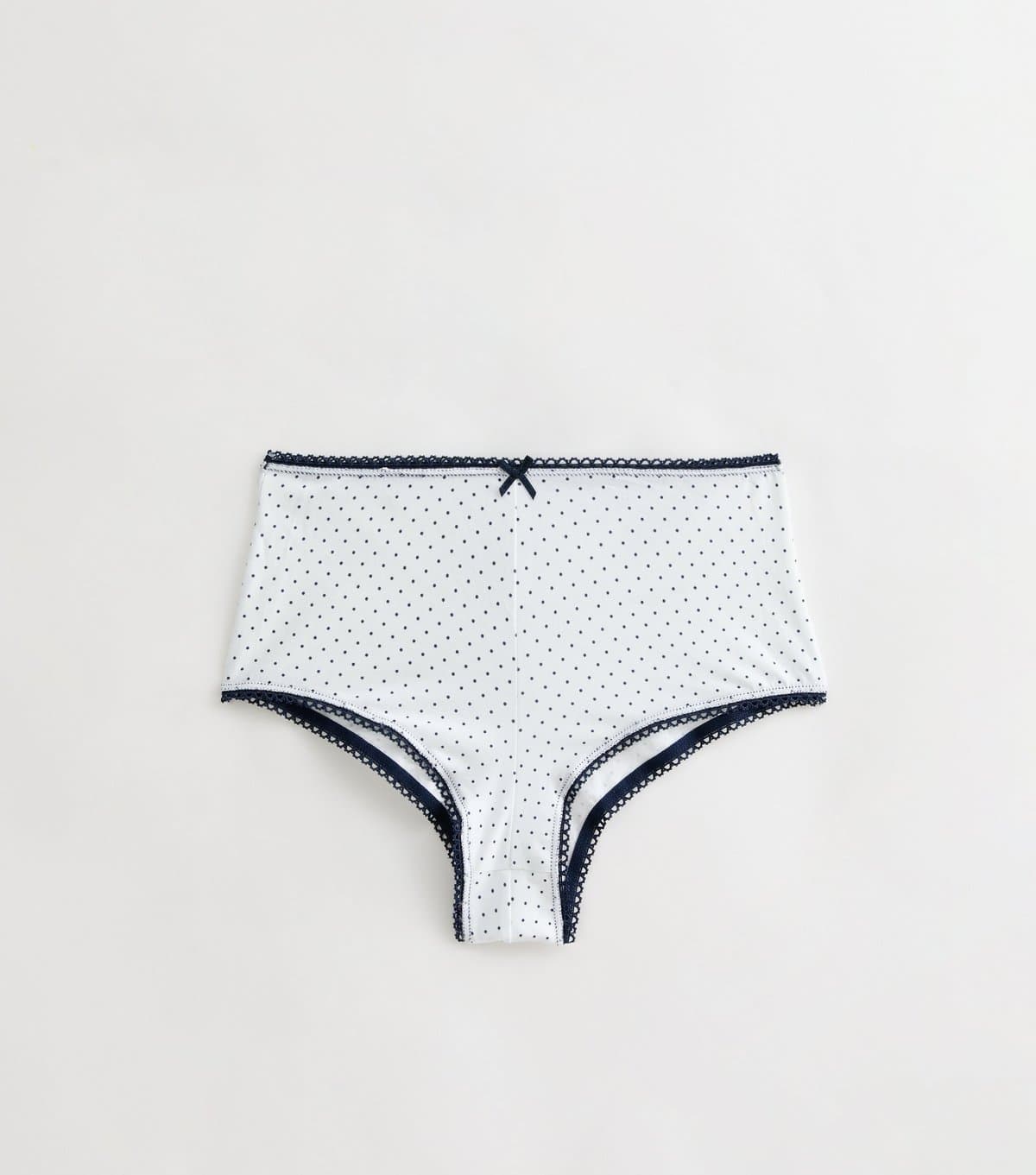 New Look Girls' White Cotton Polka Dot Short Briefs New Look