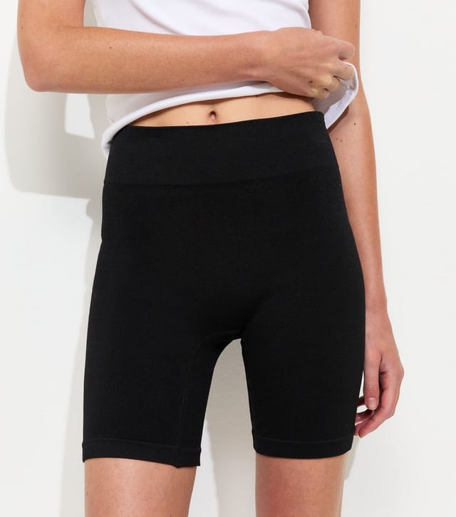 New Look Women's Black Seamless Cycling Short New Look - 3
