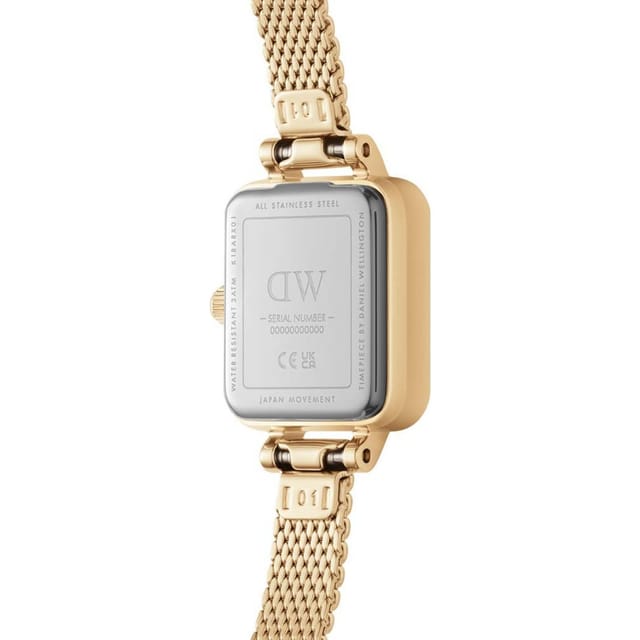 Daniel Wellington Daniel Wellington Women's DW00100730 Quadro 15mm Quartz Watch in Gold - 3