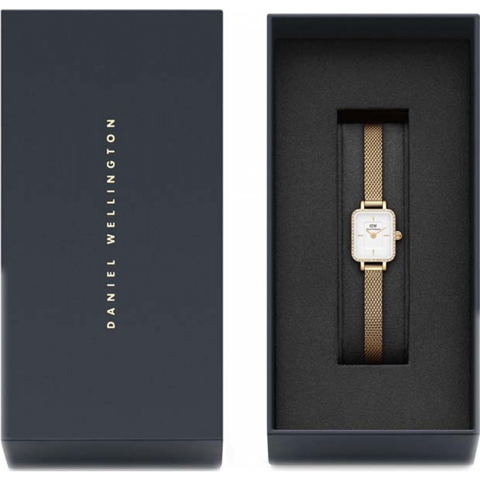 Daniel Wellington Daniel Wellington Women's DW00100730 Quadro 15mm Quartz Watch in Gold - 4