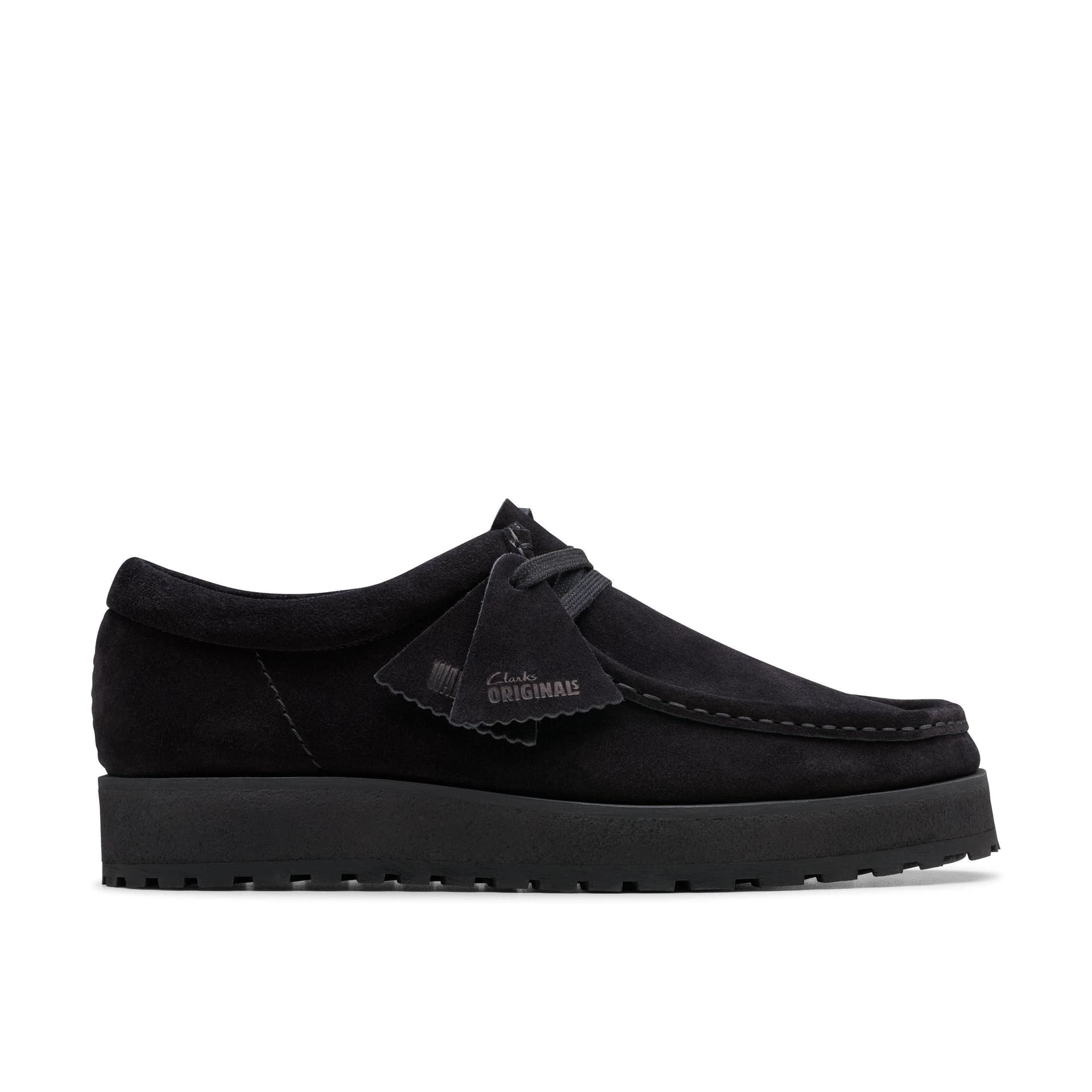 Clarks Clarks Men's Walla Scout Lo Black Suede Wallabee