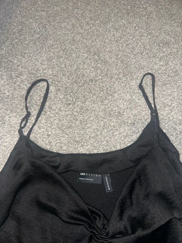 ASOS Womens Black Silky Top