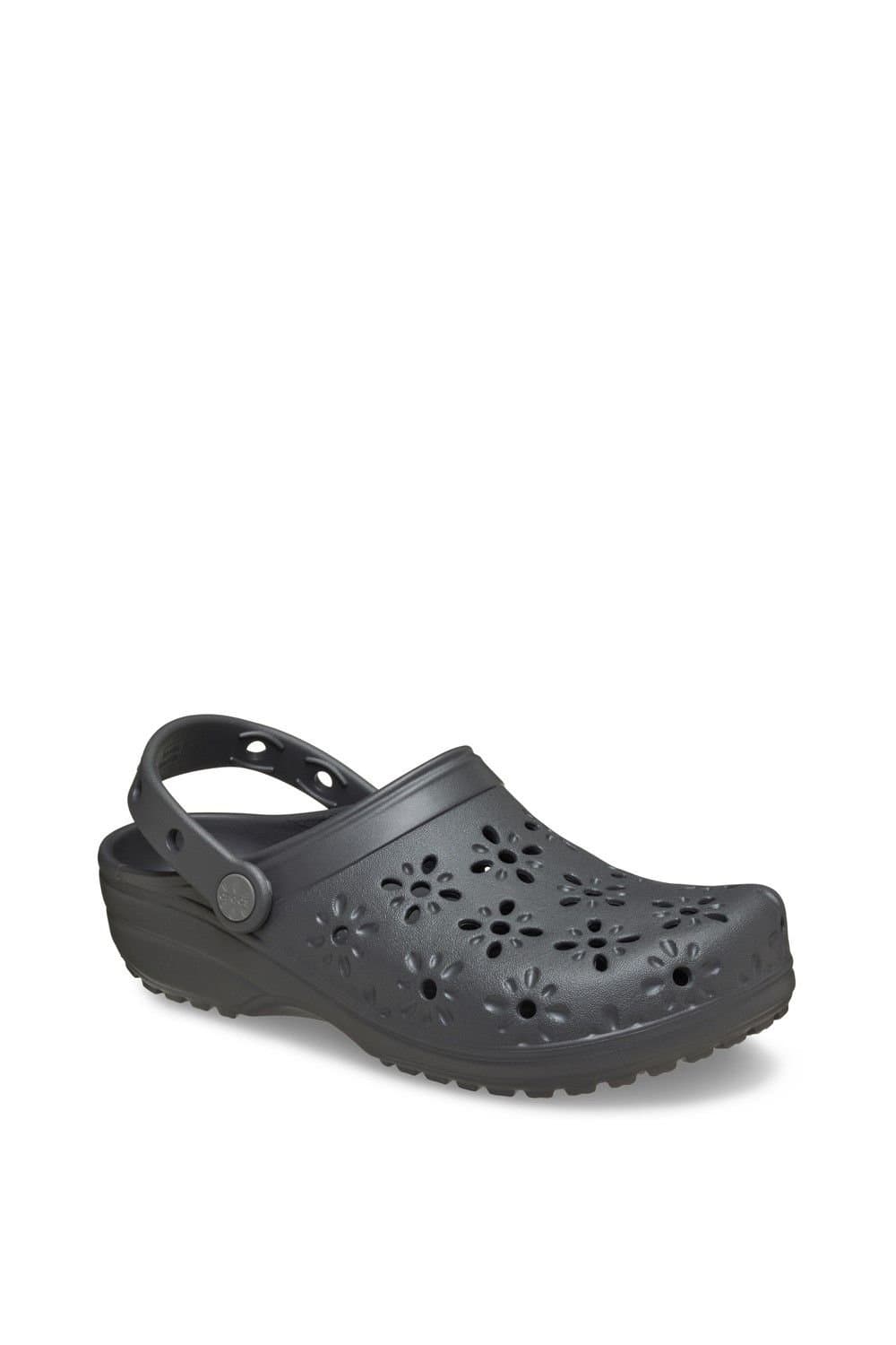 Crocs Crocs Women's Classic Floral Cut Out Clog in Black
