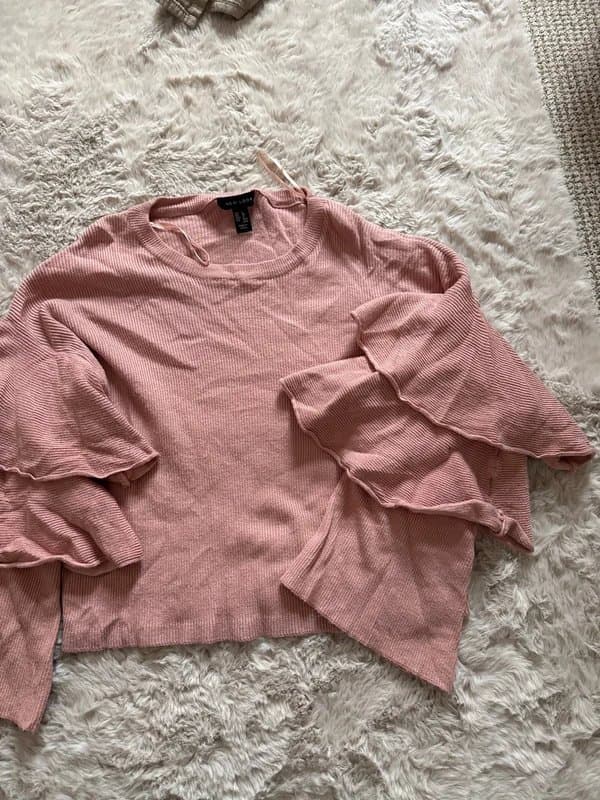 New Look New look ruffled sleeve crop jumper