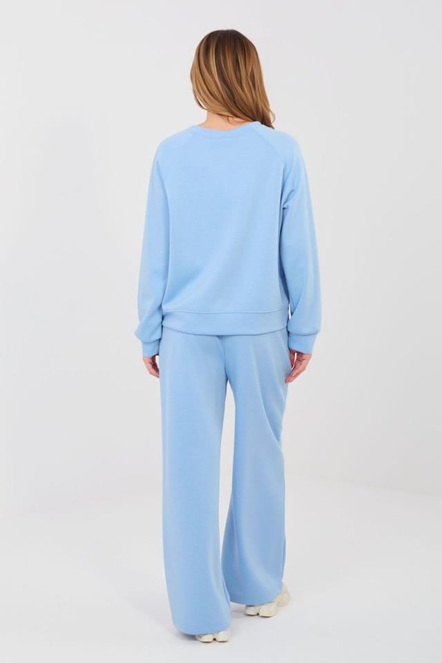 Love Lace Love Lace Women's Butter Soft Viscose Blend Tracksuit Set Style 224308 in Blue - 3