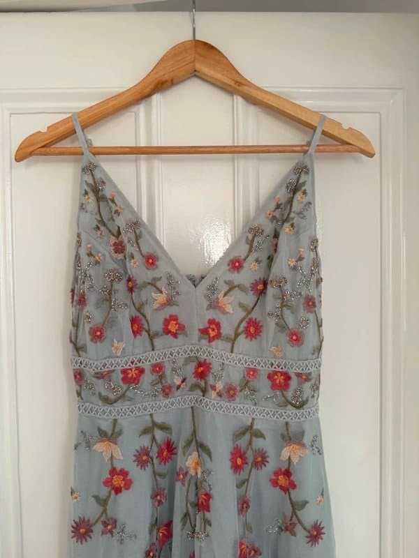 ASOS Design Beautiful flowery and tulle dress