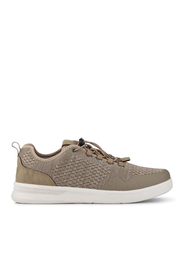 Pavers Pavers Men's Bungee-Laced Memory Foam Shoes in Beige - 2