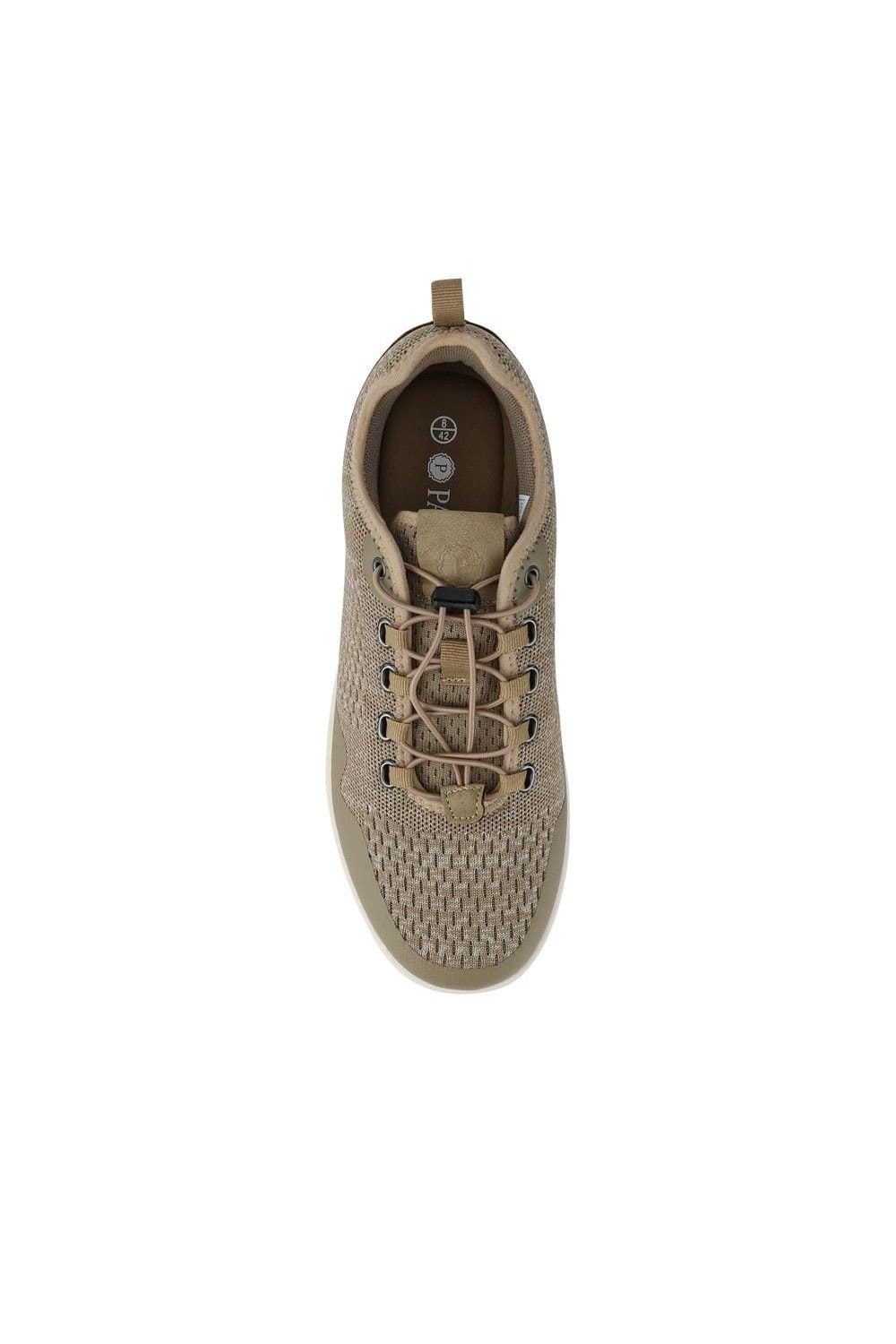 Pavers Pavers Men's Bungee-Laced Memory Foam Shoes in Beige - 4