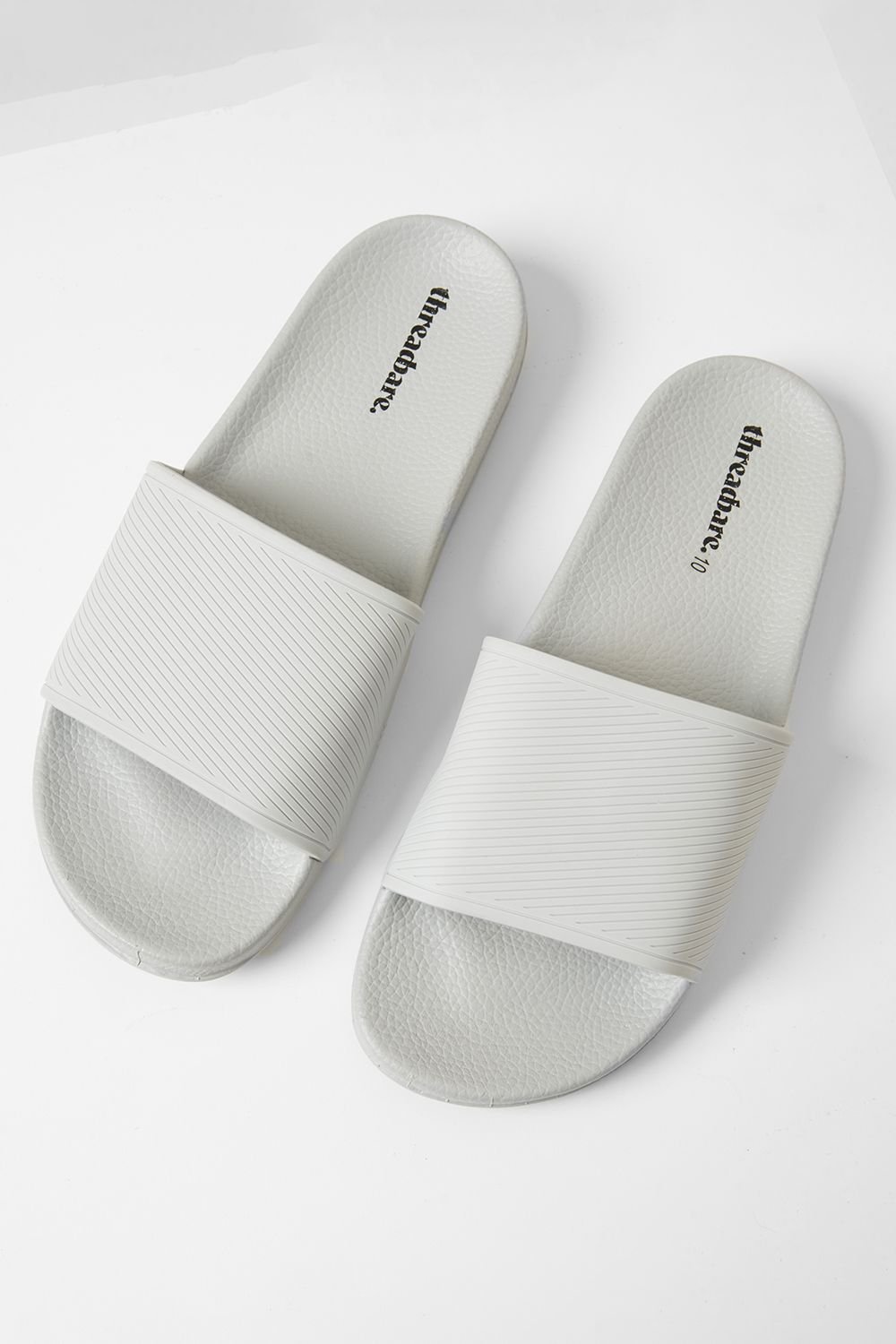 Threadbare Threadbare Men's Lightweight Cushioned Sliders in Grey - 3