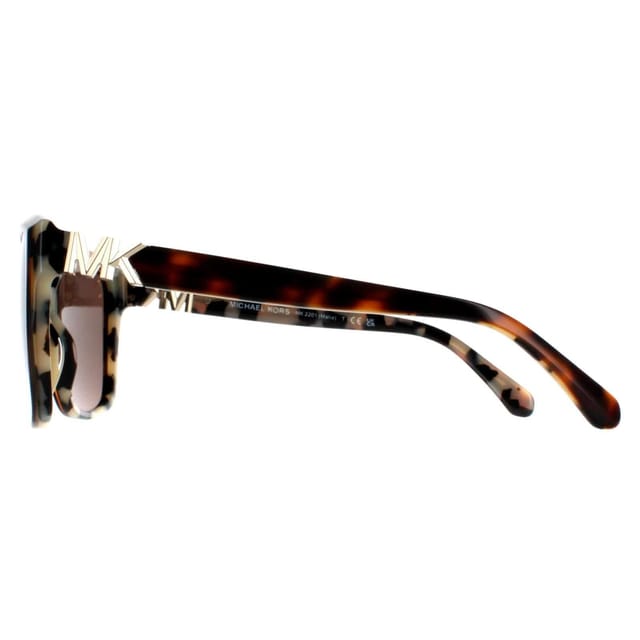 Michael Kors Michael Kors Women's Square Dark Tortoise & Cream Tortoise Brown MK2201 Malia - 3