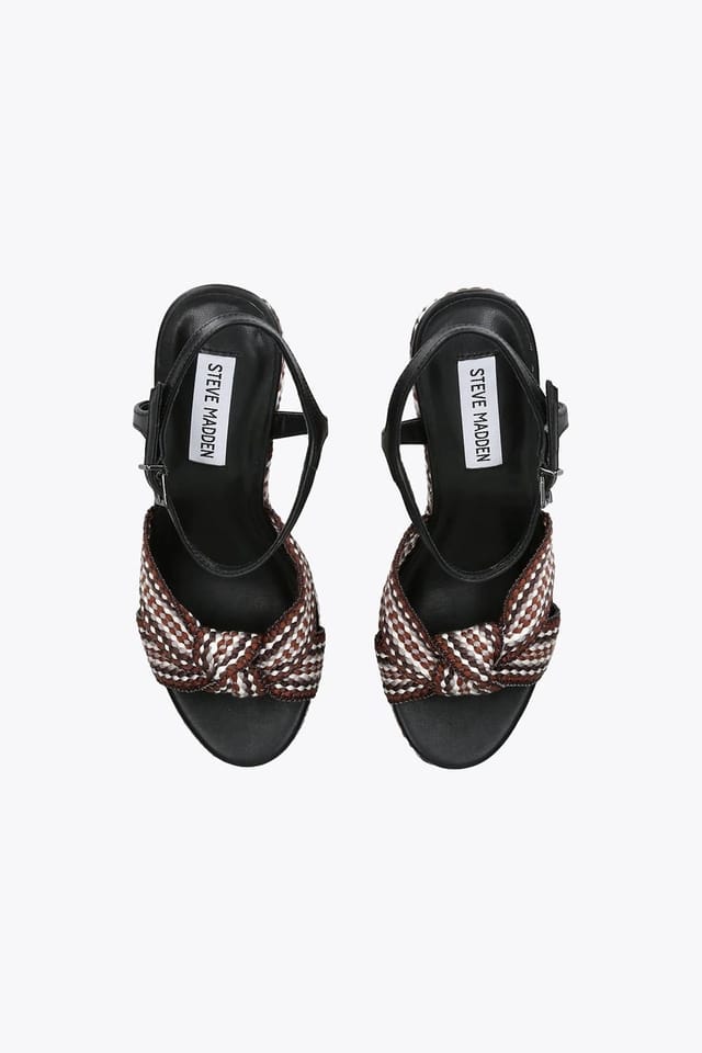 Steve Madden STEVE MADDEN Women's 'Aztec Black' Leather Sandals in Black - 2