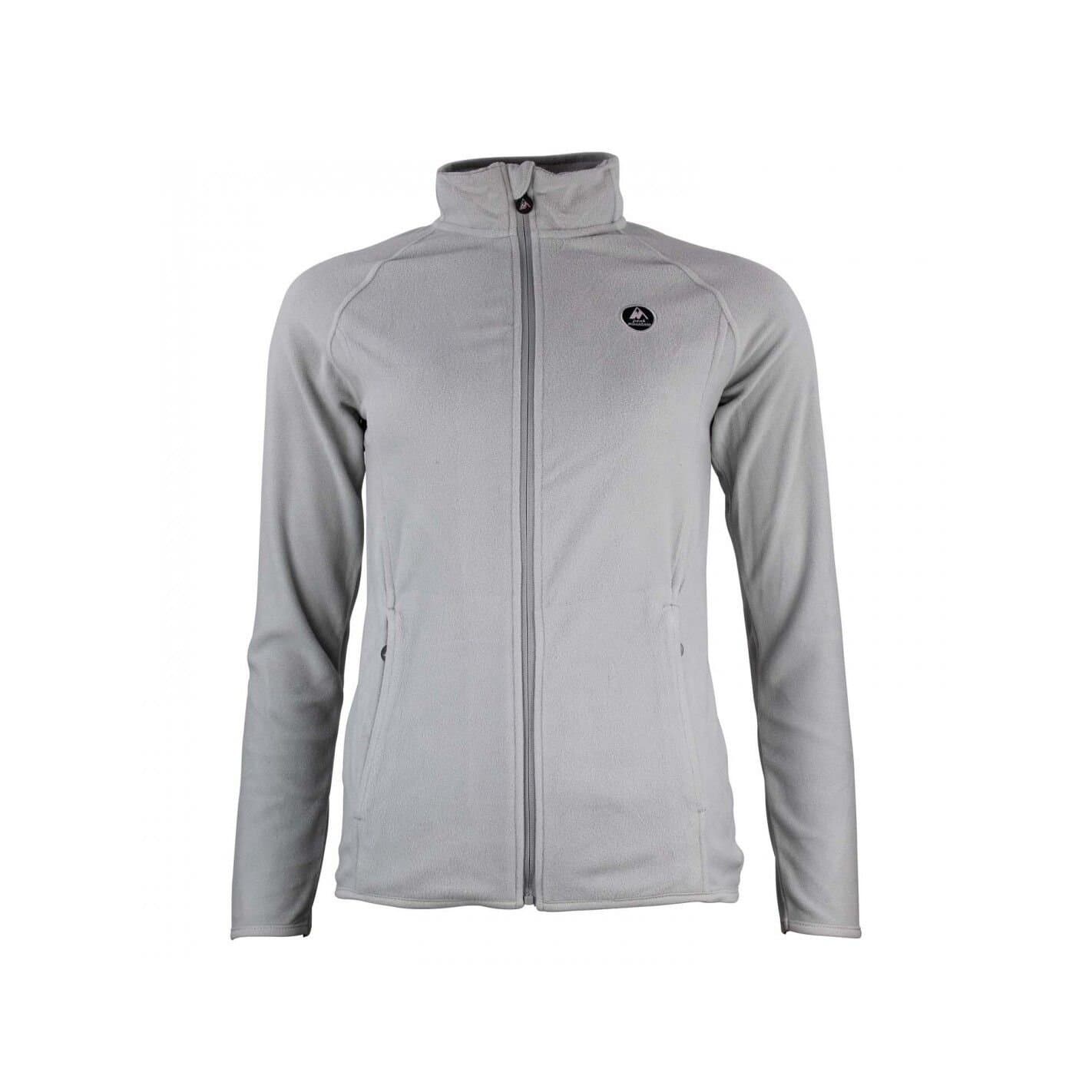 Peak Mountain Peak Mountain Women's Full-Zip Polyester Fleece in Grey