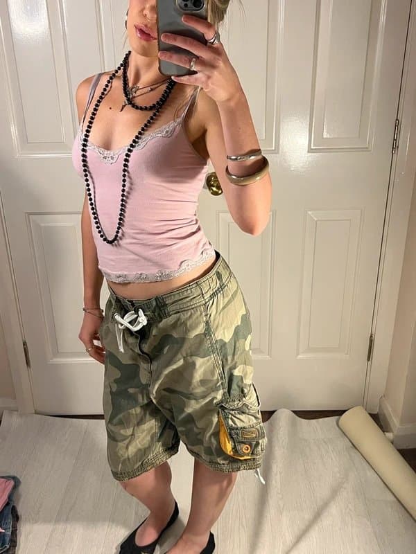 Vintage Supply vintage camo jorts