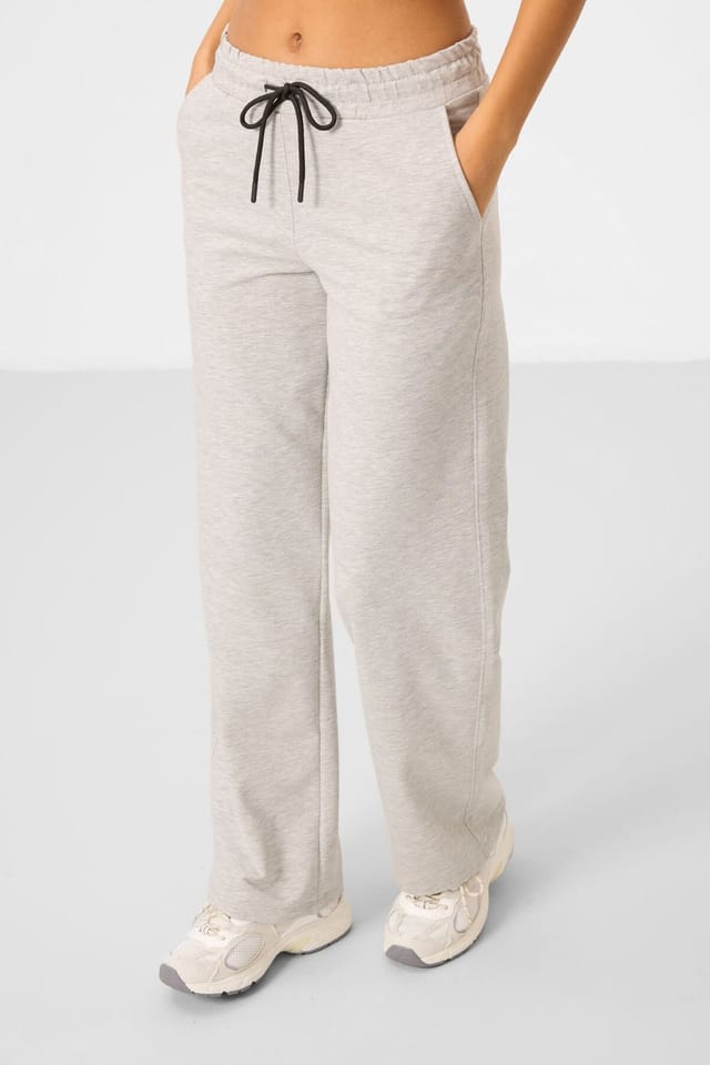 Tommy Life Tommy Life Women's Fleece Tracksuit Set in Light Grey - 2