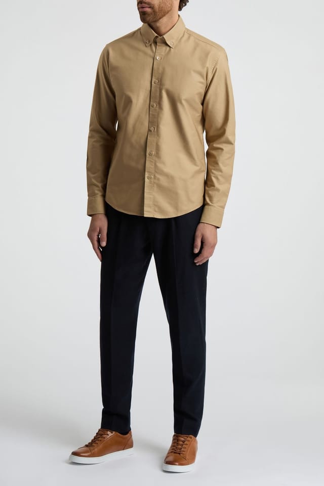 Melka Melka Men's Oxford Shirt in Yellow - 2