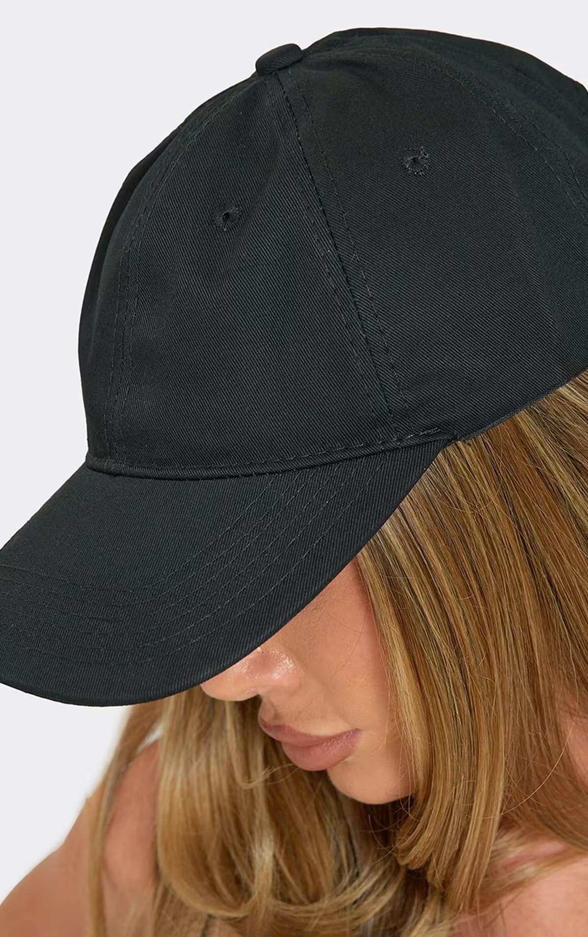 EGO Basic Baseball Cap In Black, Women's Size UK 0