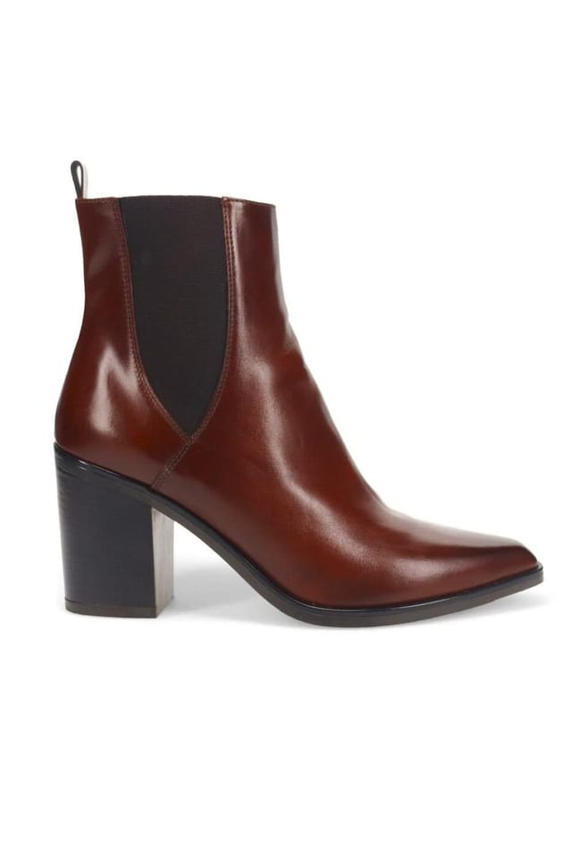 Jones Bootmaker Jones Bootmaker Women's Kalamata Heeled Ankle Boots in Brown - 2