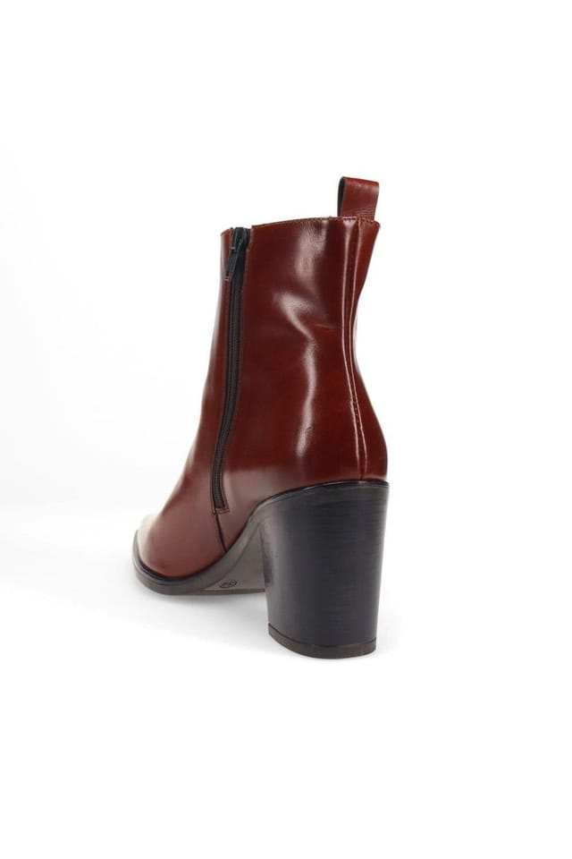 Jones Bootmaker Jones Bootmaker Women's Kalamata Heeled Ankle Boots in Brown - 3