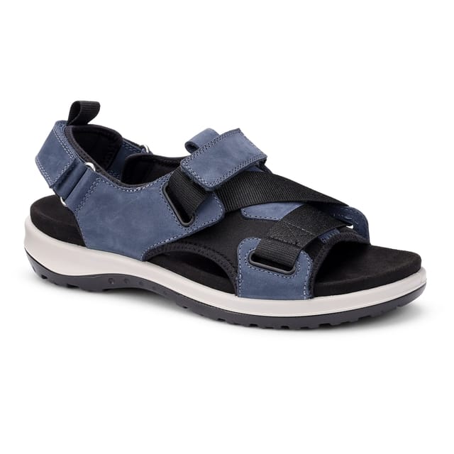 Hotter Hotter Women's Wide Fit 'Pursue' Sandals in Dark Blue - 2