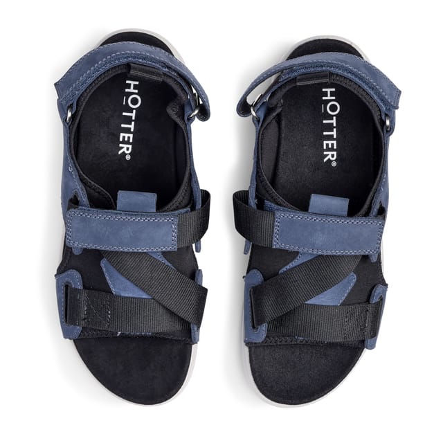 Hotter Hotter Women's Wide Fit 'Pursue' Sandals in Dark Blue - 3