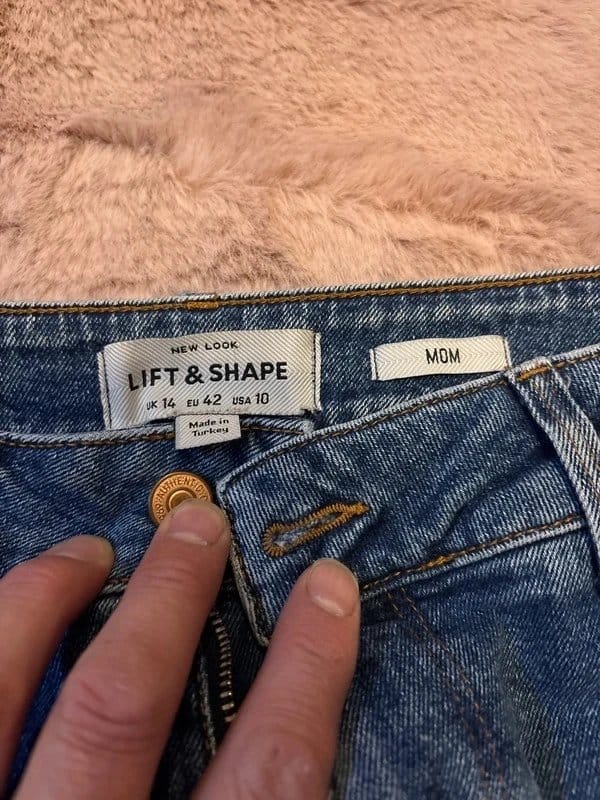 New Look Navy Blue Shaping Jeans UK 14
