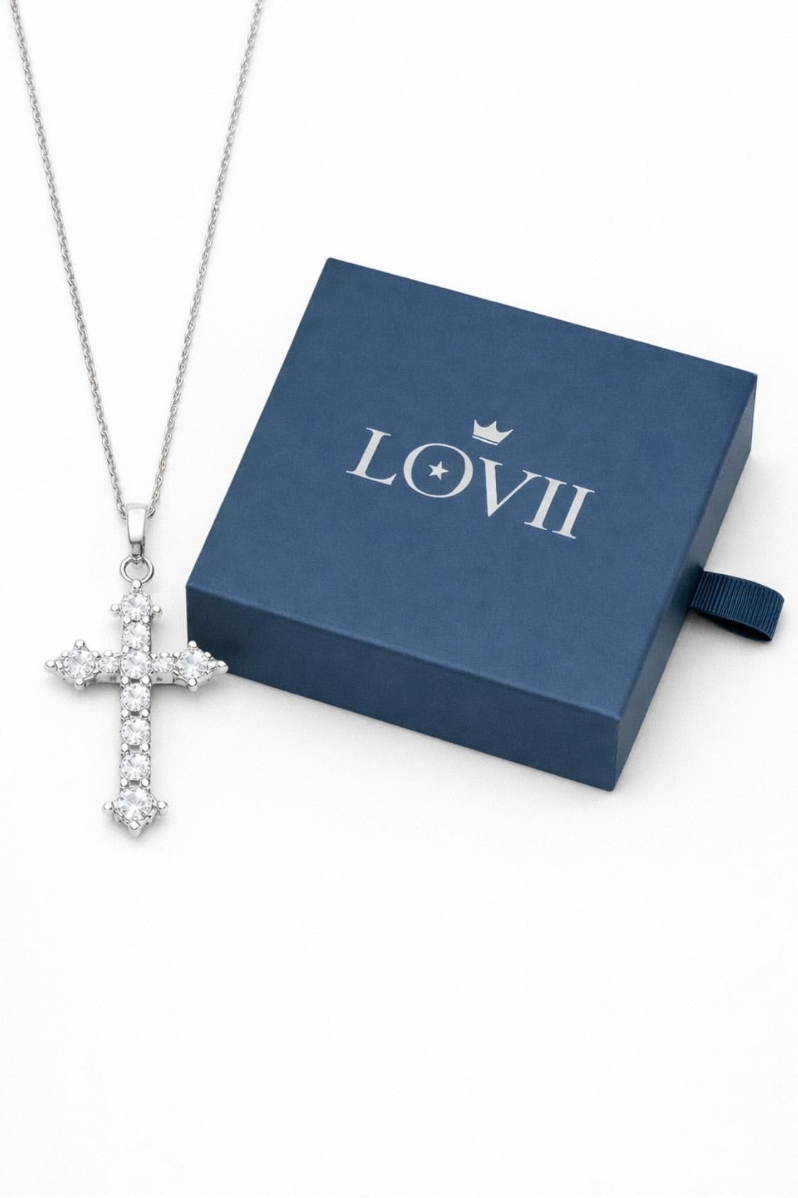 Lovii Lovii Women's Timeless Cross Pendant Necklace with Radiant Detailing in Gold - 4