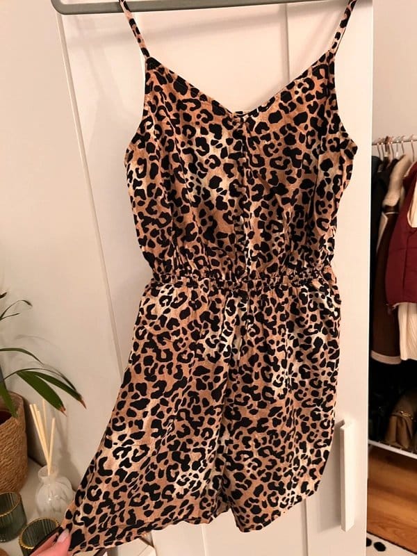 New Look Animal Print Jumpsuit Size S