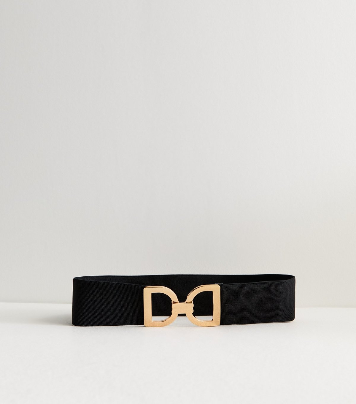 New Look Black D-Buckle Stretch Belt New Look - 2
