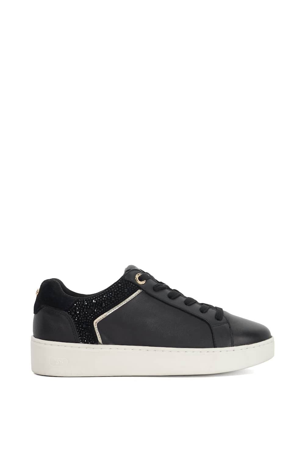 Dune London Dune London Black Leather Trainers